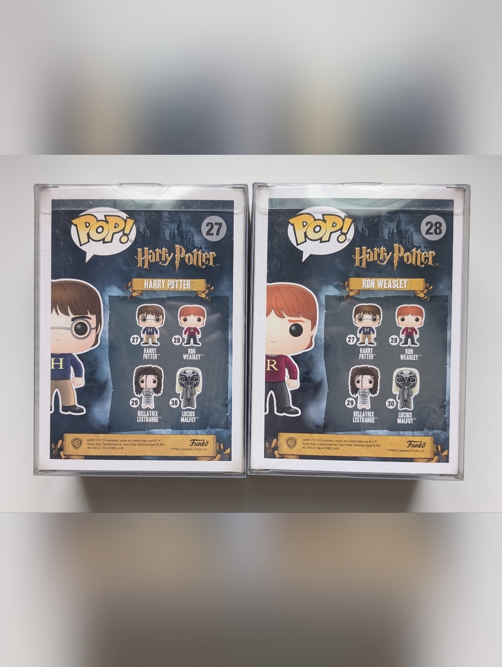 Funko Pop! Harry Potter #27 & Ron Weasley #28 Duo Vinyl Figures - Picture 4 of 6